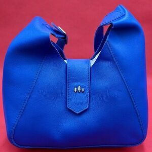 Elegant Portland Leather Astro Blue Flora Women's Bag New